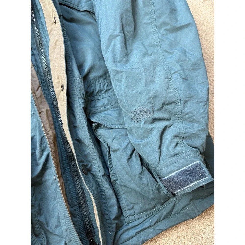 The North Face Vintage Green Goose Down Puffer Quilted Ski Jacket Mens Large - Picture 12 of 14